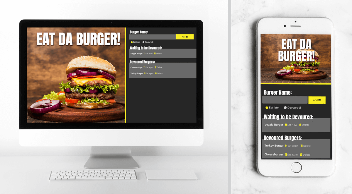 Eat Da Burger App