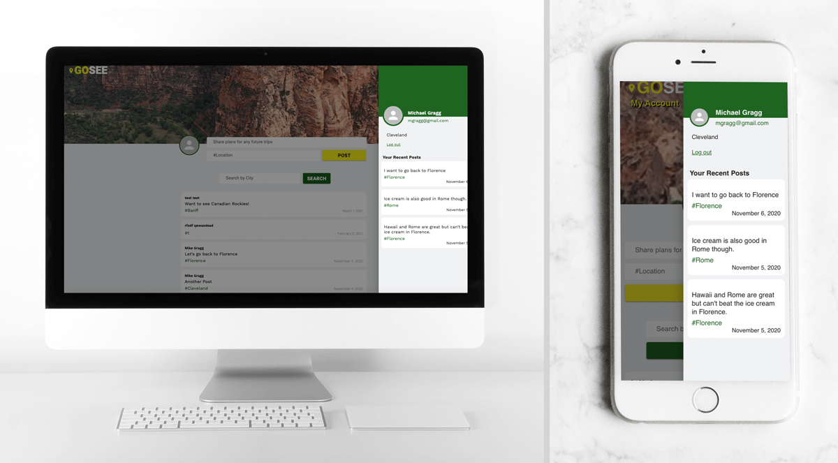 GoSee Feed page